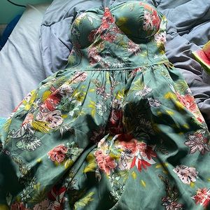 I am selling this floral dress not to short but not to long